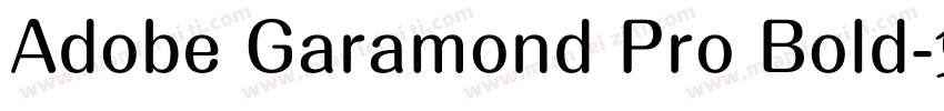 Adobe Garamond Pro Bold字体转换